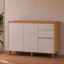 Ver imagem 1 de Balcão de Cozinha 2 Portas 3 Gaves com Tampo 120cm Allure Linea Brasil