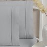Roupa de Cama Solteiro 400 Fios 2 Peças Toque Acetinado 100% Macio Cor:Cinza - 2