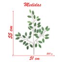 Ver imagem 2 de 12 Ramos Decoração Arranjo Ficus Artificial Planta Decorativa Plástico 14 Galhos Cada 55cm