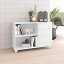 Ver imagem 4 de Balcão Organizador p/ Escritório 90cm com 4 Gavetas e 2 Nichos Branco BHO40