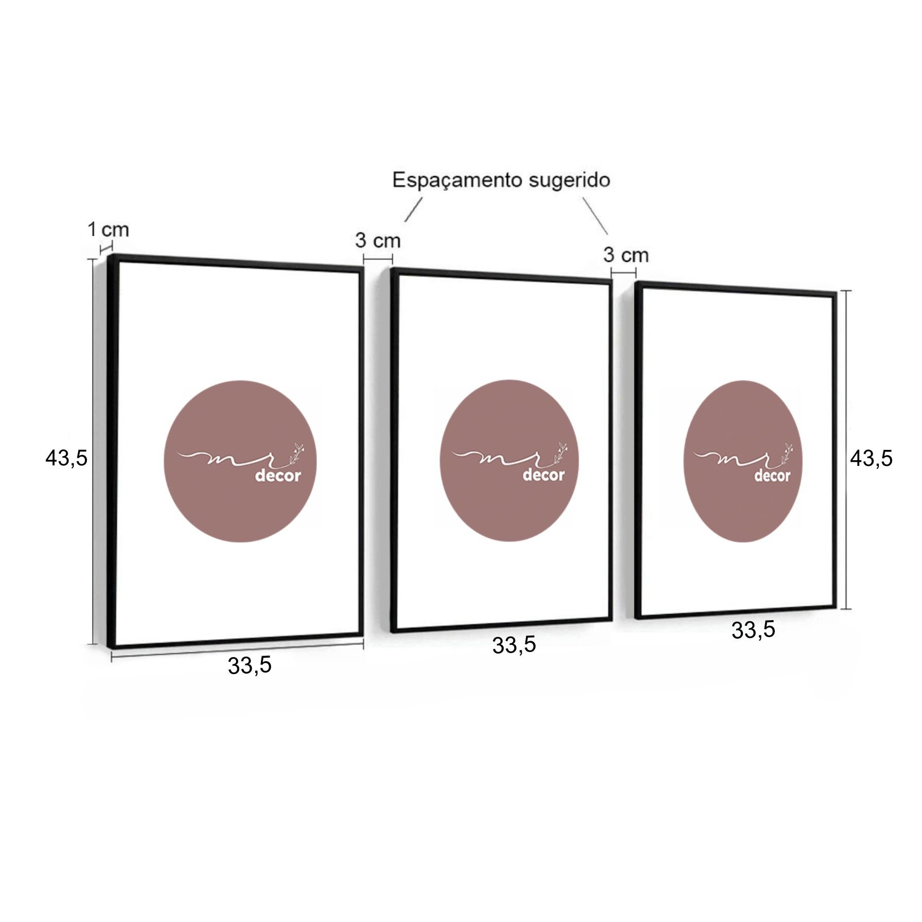 Conjunto Quadros Decorativos Quarto de Casal - Mãos Dadas, Planos