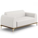 Ver imagem 1 de Sofá 150cm 2 Lugares Base Gold Molino D06 Pu C-12 Branco