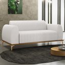 Ver imagem 6 de Sofá 150cm 2 Lugares Base Gold Molino D06 Pu C-12 Branco