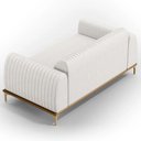 Ver imagem 3 de Sofá 150cm 2 Lugares Base Gold Molino D06 Pu C-12 Branco