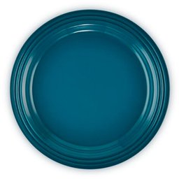 Prato Raso Le Creuset Redondo 27Cm - Azul Deep Teal - 1
