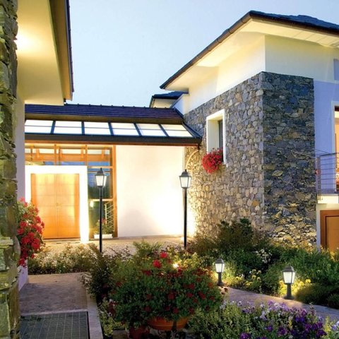 Kit 6 Postes Coloniais 1,95m Luminárias de Chão Jardim Pretas Área Externa Dital Soberana