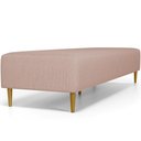 Ver imagem 2 de Puff Decorativo Bali W01 Pés Palito 210x60cm Linho Rosê - Lyam Decor