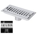 Ver imagem 1 de Ralo Linear Aço Inox 20cm Banheiro Lavabo Anti Odor Anti Inseto Area Externa Quintal Piscina Resiste