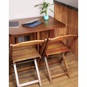 Ver imagem 7 de Conjunto Dobrável Prático Mesa 4 Cadeiras Soft Imbuia Bar Cozinha