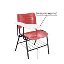 Ver imagem 4 de Cadeira Universitária Plástica Prancheta Mdf Cor Vermelho Masticmol
