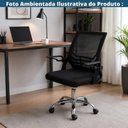 Ver imagem 5 de Cadeira Escritório Diretor Meguro Or Design Encosto Tela Mesh Base Giratória com Rodízios Preta