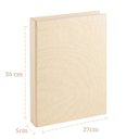 Ver imagem 2 de Livro Caixa Decoração com Revestimento em Linho Off White