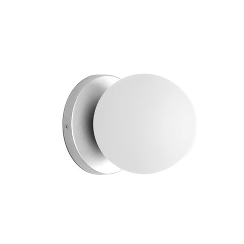 Arandela Luminária Lunar Globo 12 Cm Moderno Prata 005