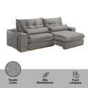 Ver imagem 5 de Sofá Retrátil e Reclinável 290 Cm Braço 25 Cm Lake Meu Sofá Online