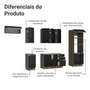 Ver imagem 5 de Armário de Cozinha Completa 310cm Rustic/preto Lux Madesa 01