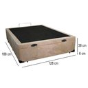 Ver imagem 5 de Cama Box Baú Viúva Sereneprime Suede Bege 44x128x188
