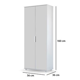 Armário Multiuso Organizador Sapateira com 2 Portas - Branco - Lh Móveis - 3