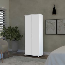 Armário Multiuso Organizador Sapateira com 2 Portas - Branco - Lh Móveis - 2