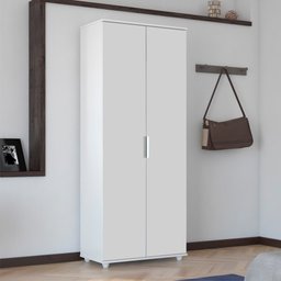 Armário Multiuso Organizador Sapateira com 2 Portas - Branco - Lh Móveis - 1