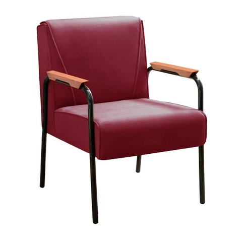 Poltrona Jade Cor:Suede Bordô 110