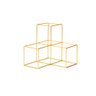 Escultura Cubos Dourados em Metal P Mart - 1