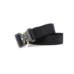 Cinto Masculino Militar Engate rápido - Ajustável em Poliester Cor Preto 3,8cm - 5