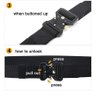 Cinto Masculino Militar Engate rápido - Ajustável em Poliester Cor Preto 3,8cm - 3