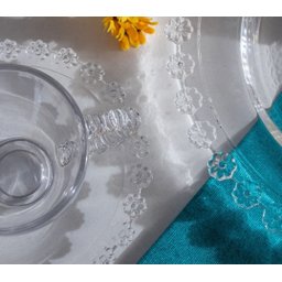 Conjunto 4 Pratos Sobremesa Cristal Daisy 20cm Wolff - 2