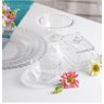 Conjunto 4 Pratos Sobremesa Cristal Daisy 20cm Wolff - 4