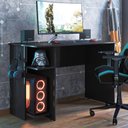 Ver imagem 1 de Mesa Gamer com Suporte de Fone Zalie Preto