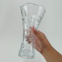 Ver imagem 2 de Vaso Lilie Vaso Decorativo Cachepô Enfeite 23x13x13cm Vidro Transp