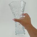 Ver imagem 3 de Vaso Lilie Vaso Decorativo Cachepô Enfeite 23x13x13cm Vidro Transp