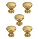 Ver imagem 1 de Kit 5 Puxadores Cup Dourado Matte + Parafusos