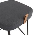 Ver imagem 6 de Kit 04 Banquetas Altas Cozinha e Área Gourmet Vik Estofada Linho Grafite - Abmaza