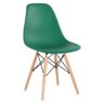 KIT - Mesa de jantar retangular Eames 60 x 120 cm preto + 2 cadeiras Eiffel DSW Verde escuro - 5