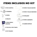 Ver imagem 2 de Pia Lavatório Banheiro 4,8l + Kit para Banheiro Redondo + Torneira + Sifão Universal + Engate Flexív