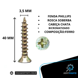 Paraf. Chip-fix Ch Bicro 3,5x40 - Cx/1000pcs - 2