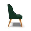 Ver imagem 7 de Cadeira Sala de Jantar Pé Palito Castanho Kit 6 Liz Bouclê Verde D03 - D’Rossi