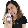 Mini Telefone Fixo Gato Doraemon Mesa C Headset Microfone - 7