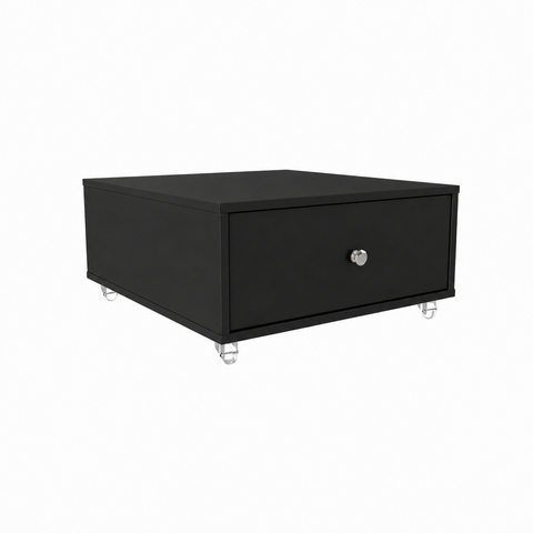 Base Balcão Gaveta com Rodízios para Lava-Louças Brastemp 8S Preto