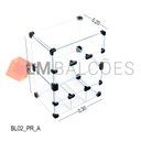 Ver imagem 1 de Baleiro Expositor Preto de Vidro - 0,30 X 0,40 X 0,20m
