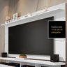 Rack com Painel para Sala Televisão até 65 Polegadas - Mod.2030:Branco - 2