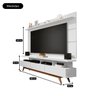 Rack com Painel para Sala Televisão até 65 Polegadas - Mod.2030:Branco - 5