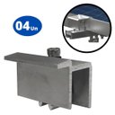 Ver imagem 3 de Fixador Grampo Final End Clamp Placa Painel Solar Alumínio e Inox | Perfil Master | Kit 04 Un