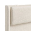 Ver imagem 4 de Cabeceira de Casal Pier Estofada Off White para Cama Box 168cm Moderna
