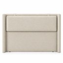 Ver imagem 4 de Cabeceira de Casal Estofada para Cama Box 168cm Moderna:Off White