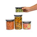 Ver imagem 2 de Kit 4 Potes de Acrílico com Tampa Herméticos Redondos - Tüd