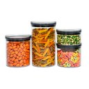 Ver imagem 1 de Kit 4 Potes de Acrílico com Tampa Herméticos Redondos - Tüd