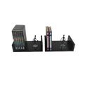 Ver imagem 1 de Prateleira Livros em MDF 50 X 15 Cm Preto Kit 2 Peças