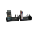 Ver imagem 2 de Prateleira Livros em MDF 50 X 15 Cm Preto Kit 2 Peças